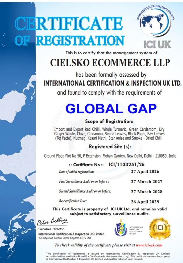 Cielsko Ecommerce LLP Global Gap